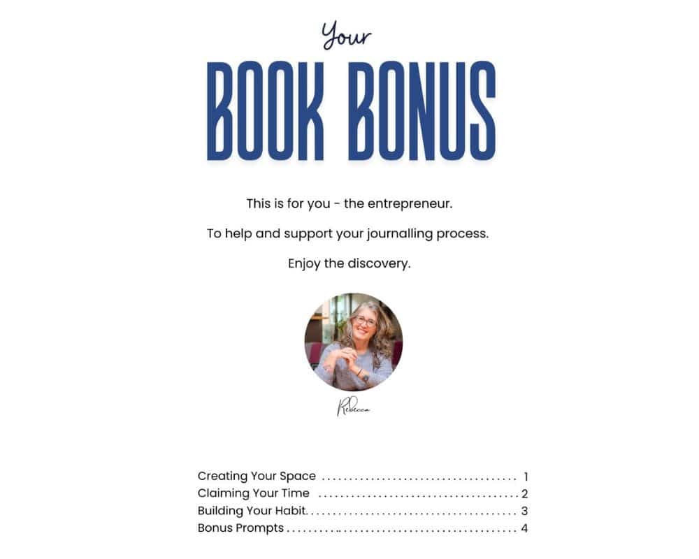 Journal Book Bonus cover